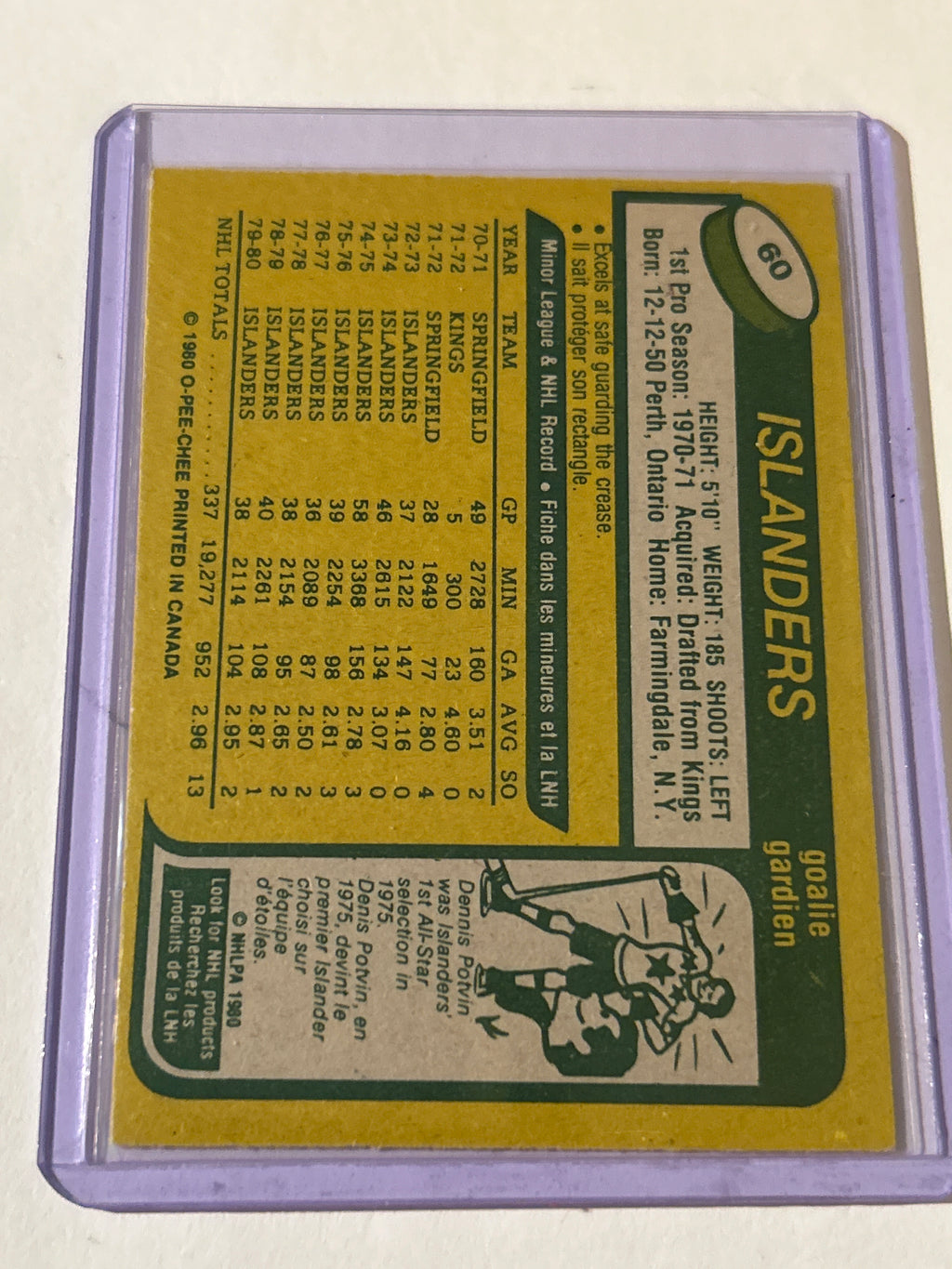 1980-81 O-Pee-Chee - Billy Smith #60