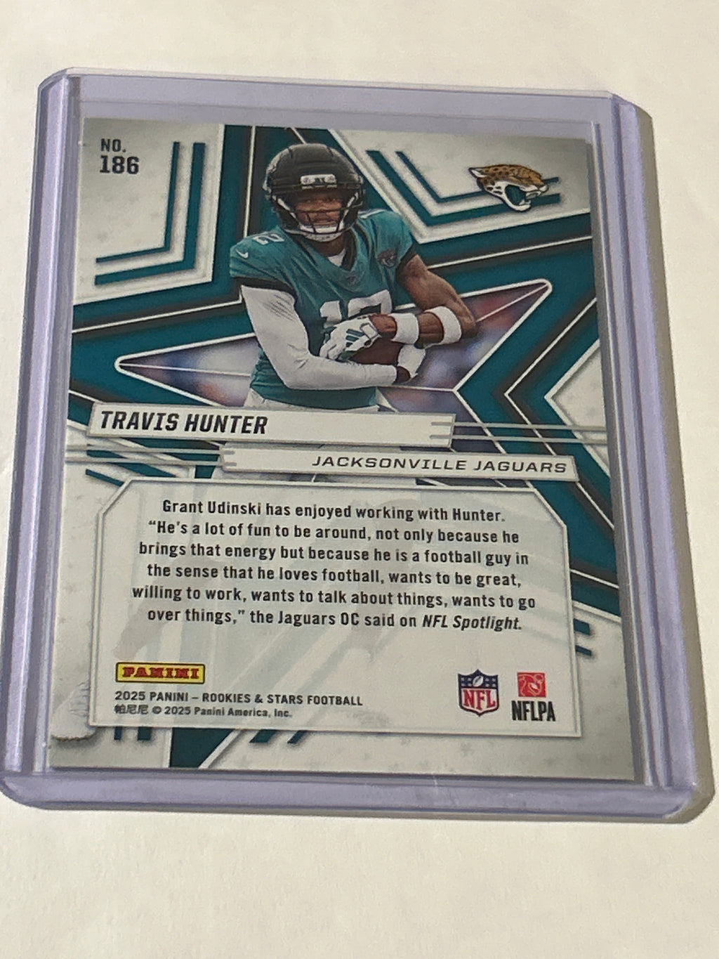 2025 Panini Rookies & Stars - Rookies Travis Hunter #186 Green (RC)