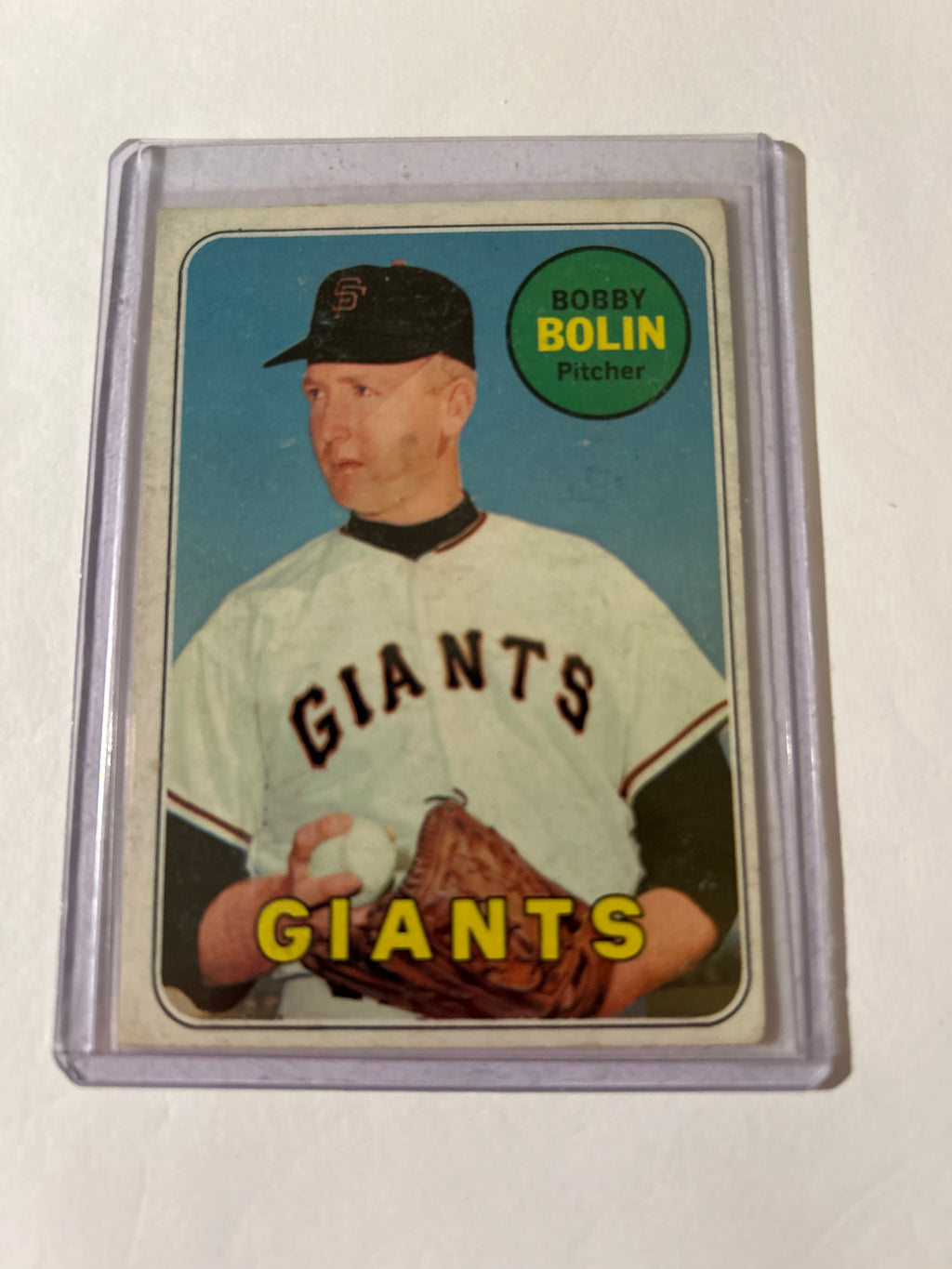 1969 Topps - Bob Bolin #505 Last Name in Yellow