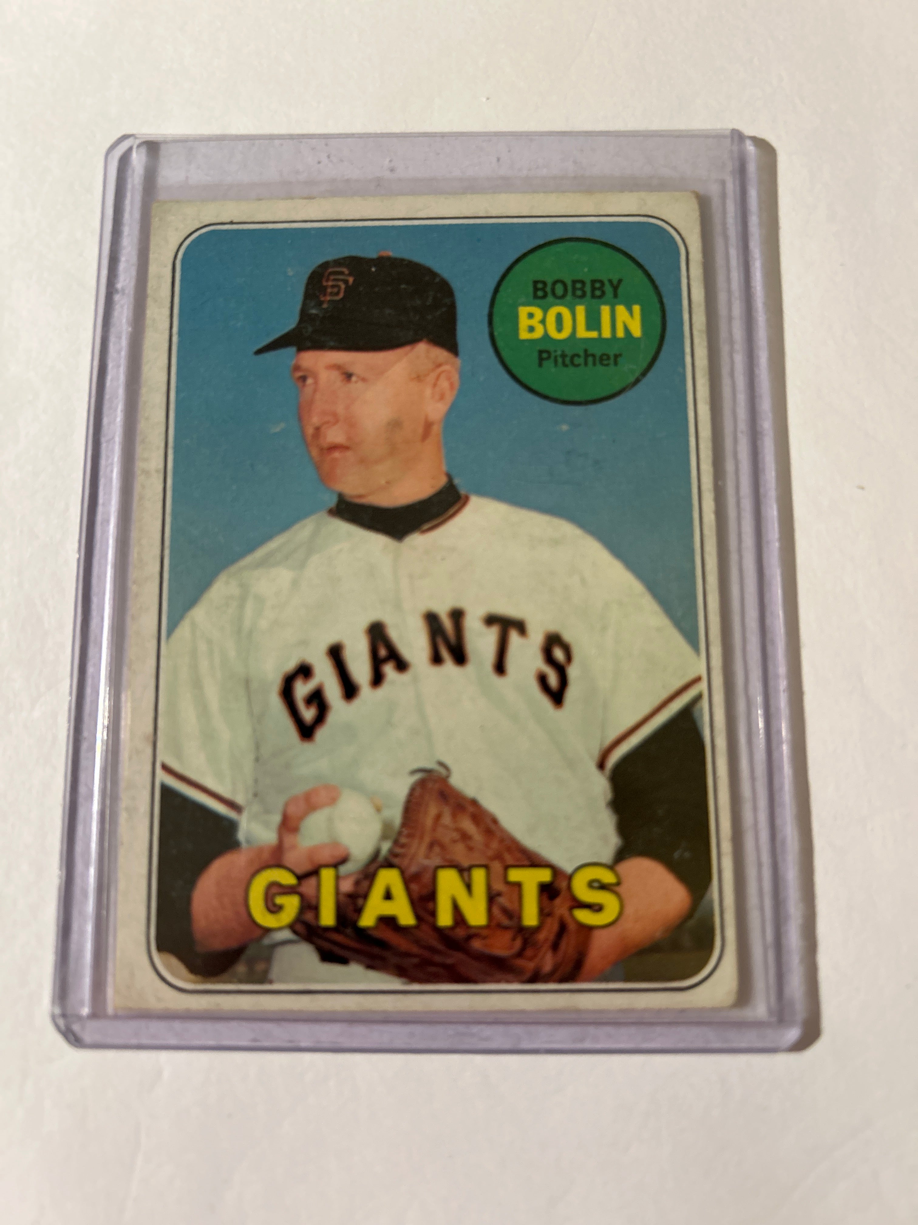 1969 Topps - Bob Bolin #505 Last Name in Yellow