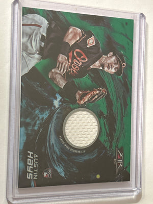 2018 Topps Fire Relics Green 49/75 Austin Hays #FR-AH Rookie (RC) 0zi1