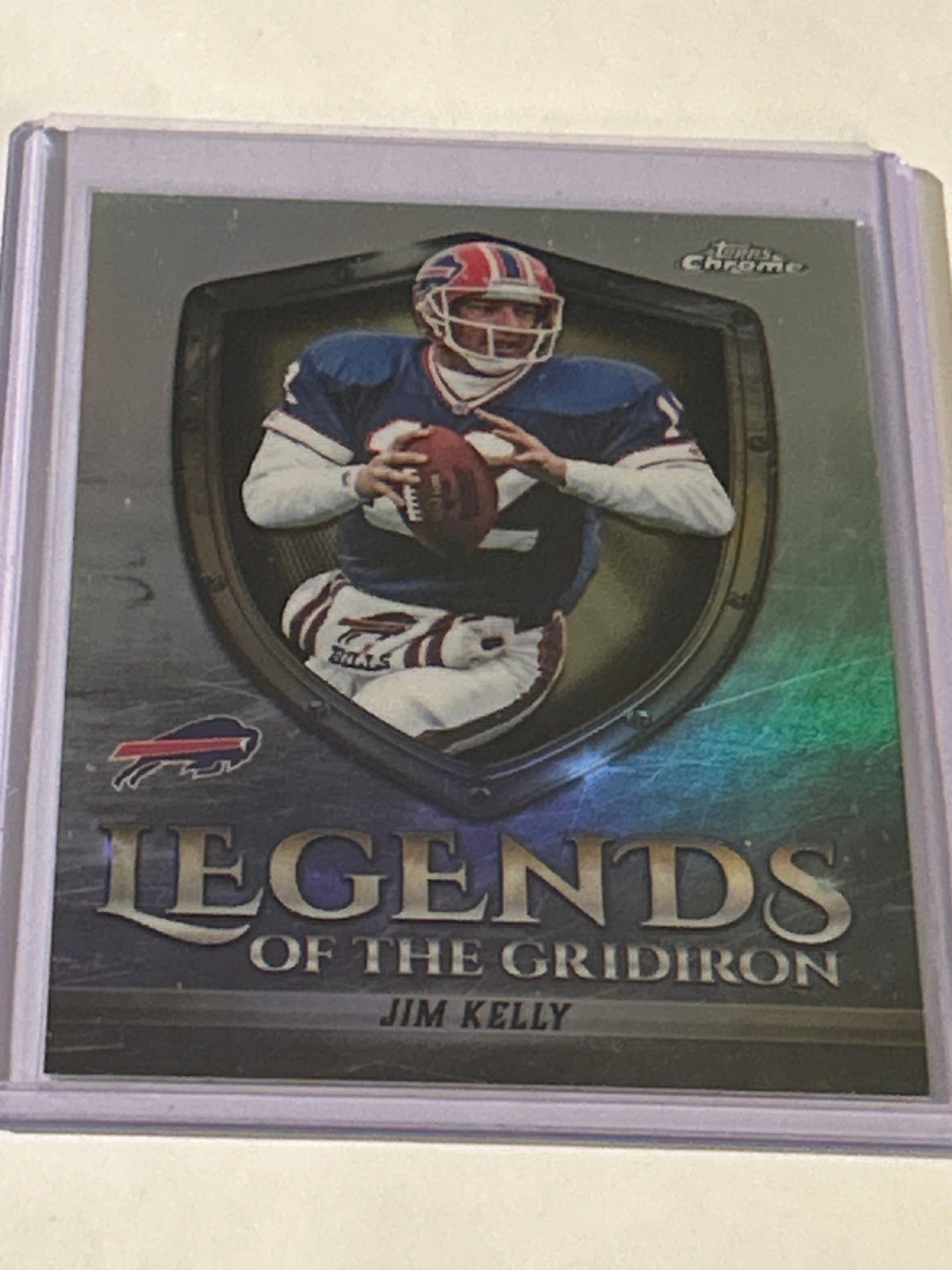 2025 Topps Chrome - Legends of the Gridiron Jim Kelly #LOG-4 Refractor