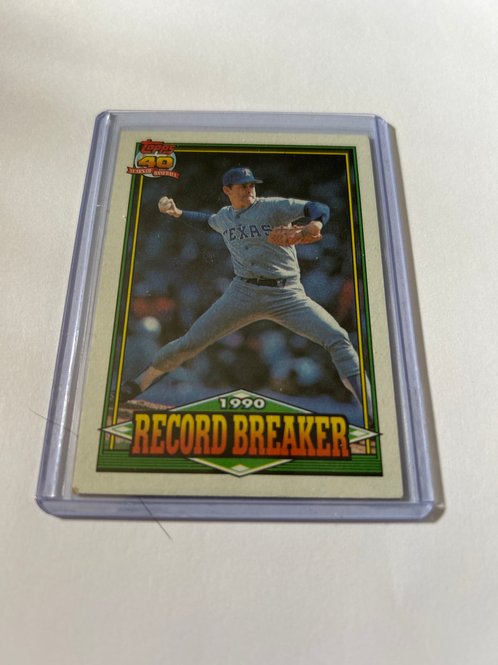 1991 Topps - Record Breaker Nolan Ryan #6 Collector's Edition (Tiffany)