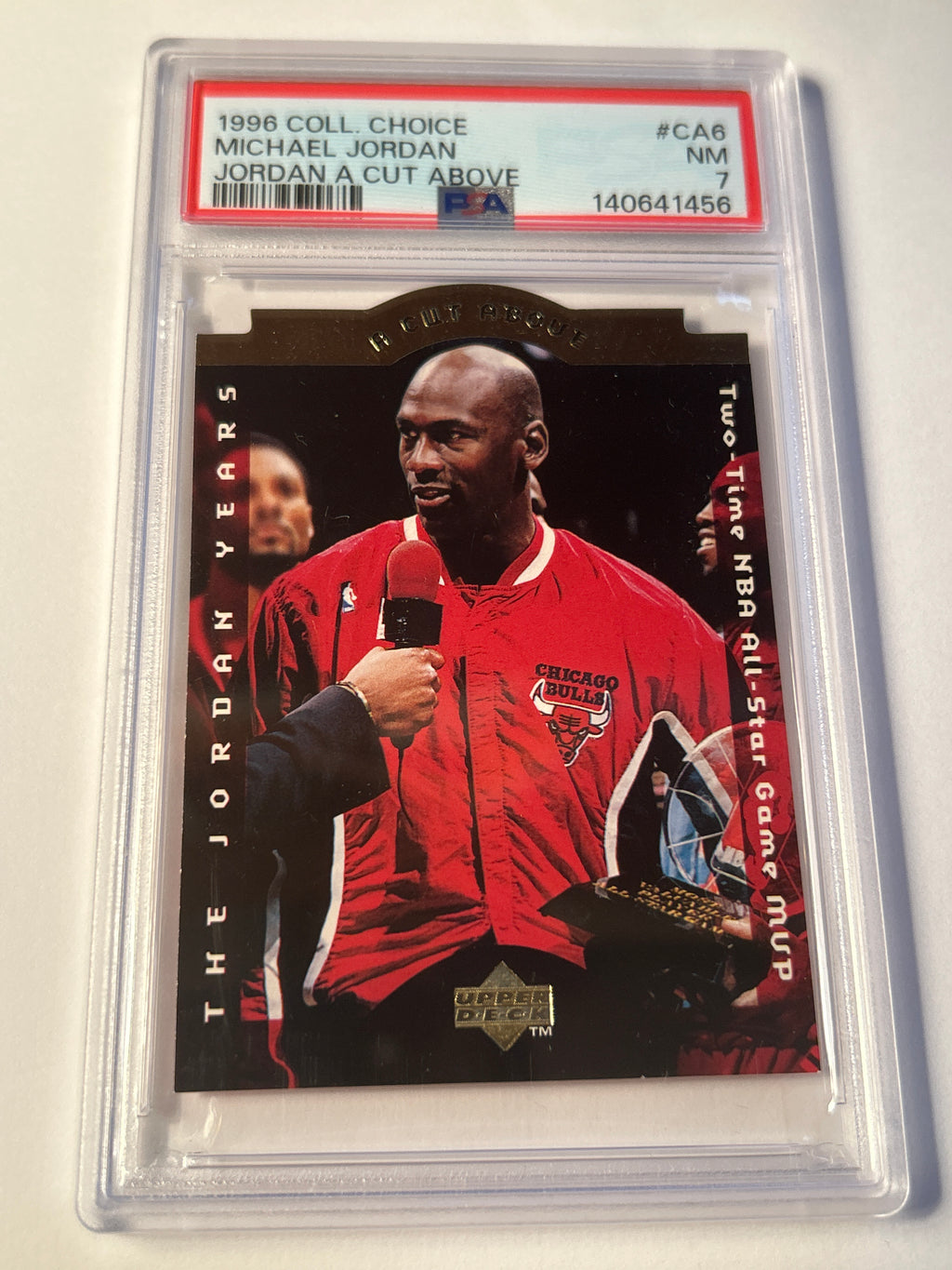 1996 Collector's Choice A Cut Above #CA6 Michael Jordan PSA 7 NM