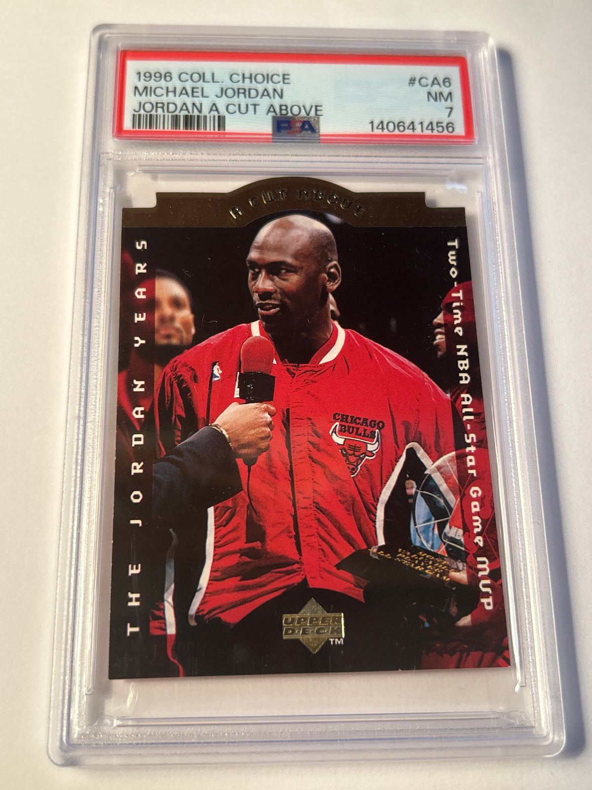 1996 Collector's Choice A Cut Above #CA6 Michael Jordan PSA 7 NM