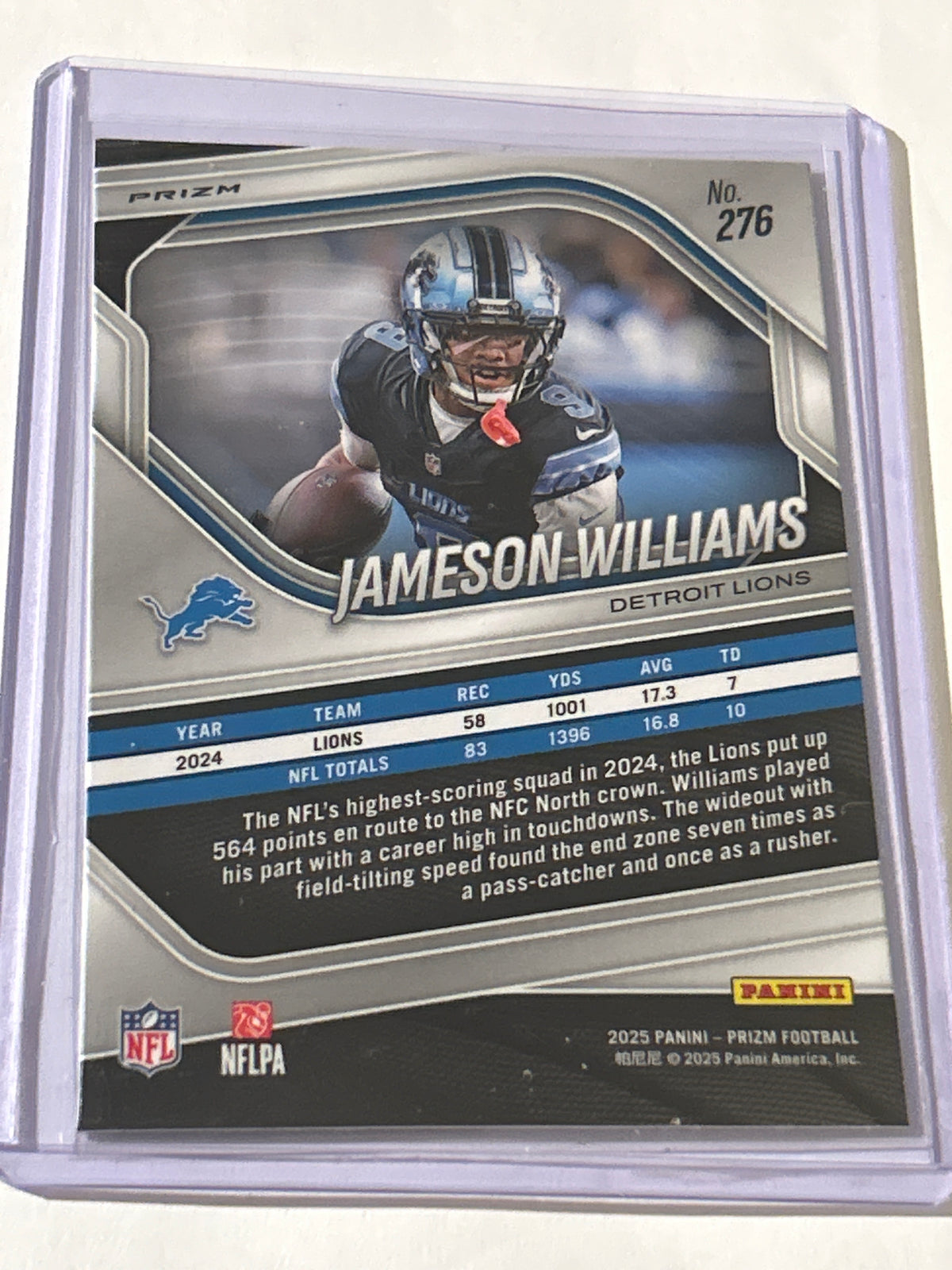 2025 Panini Prizm - Jameson Williams #276 Disco Prizm