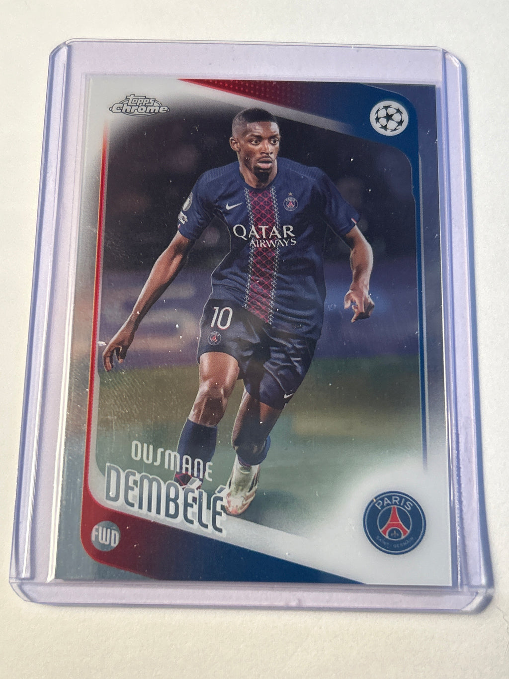 Topps Chrome UEFA Champions League Ousmane Dembele Paris Saint-Germain PSG Ballon d'Or Winner