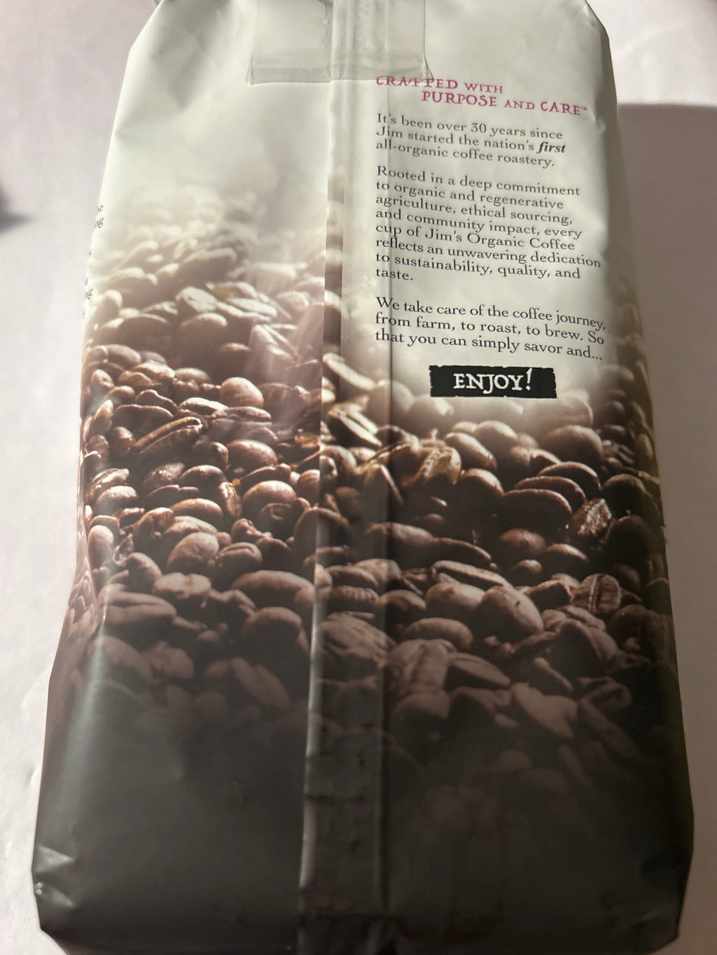 Jim’s Organic Coffee Double Chocolate – Ground – Light Roast – 12 oz (Best By 3/27)