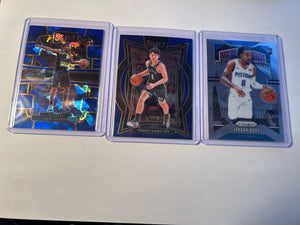 Basketball Rookie 3 Card Lot Yongxi Jacky Cui Select Blue (RC) Jalen Pickett Select Blue Cracked Ice (RC) Jordan Bone Prizm (RC)