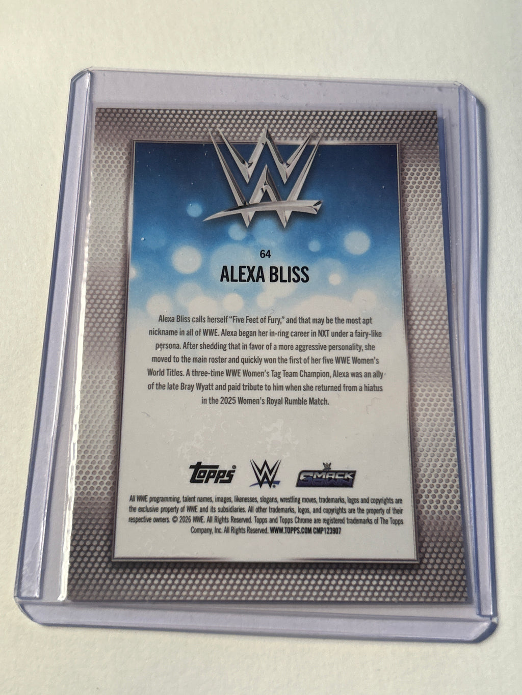2026 Topps Chrome WWE #64 Alexa Bliss Pink Parallel 213/250