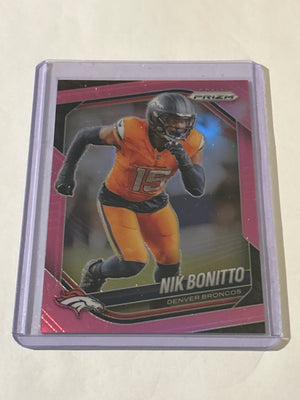2025 Panini Prizm - Nik Bonitto #230 Pink Prizm