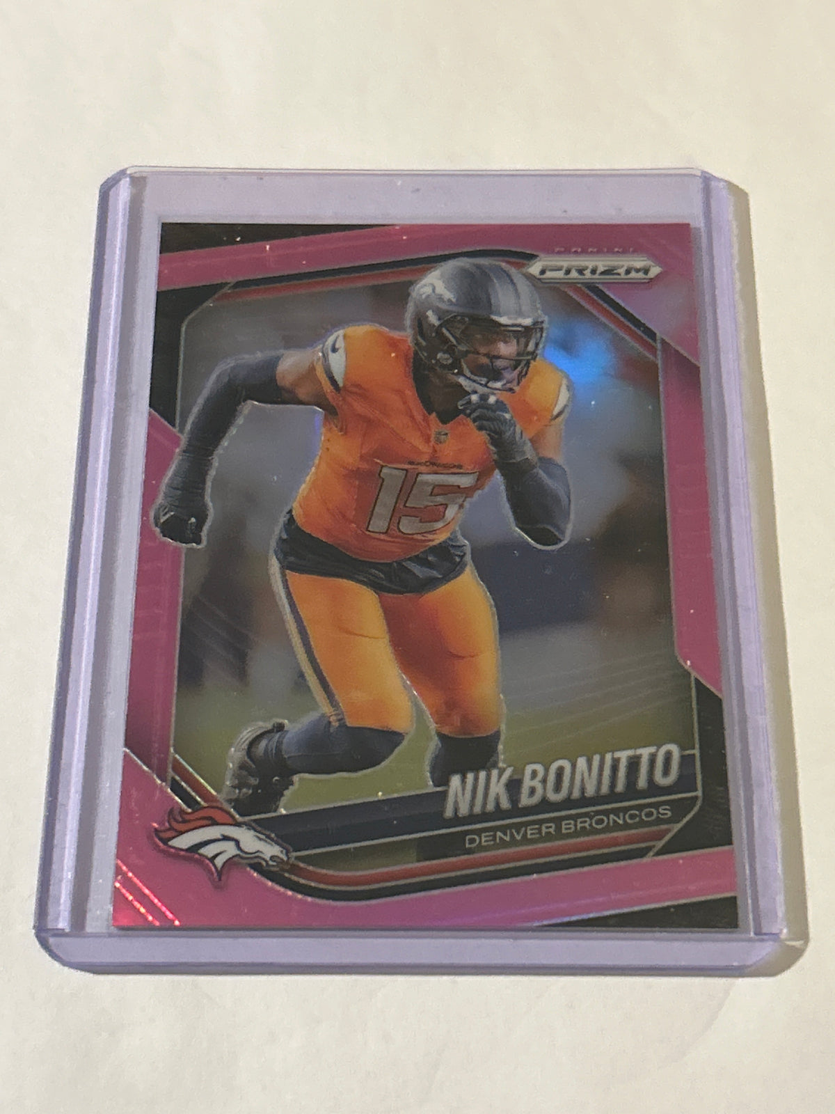 2025 Panini Prizm - Nik Bonitto #230 Pink Prizm