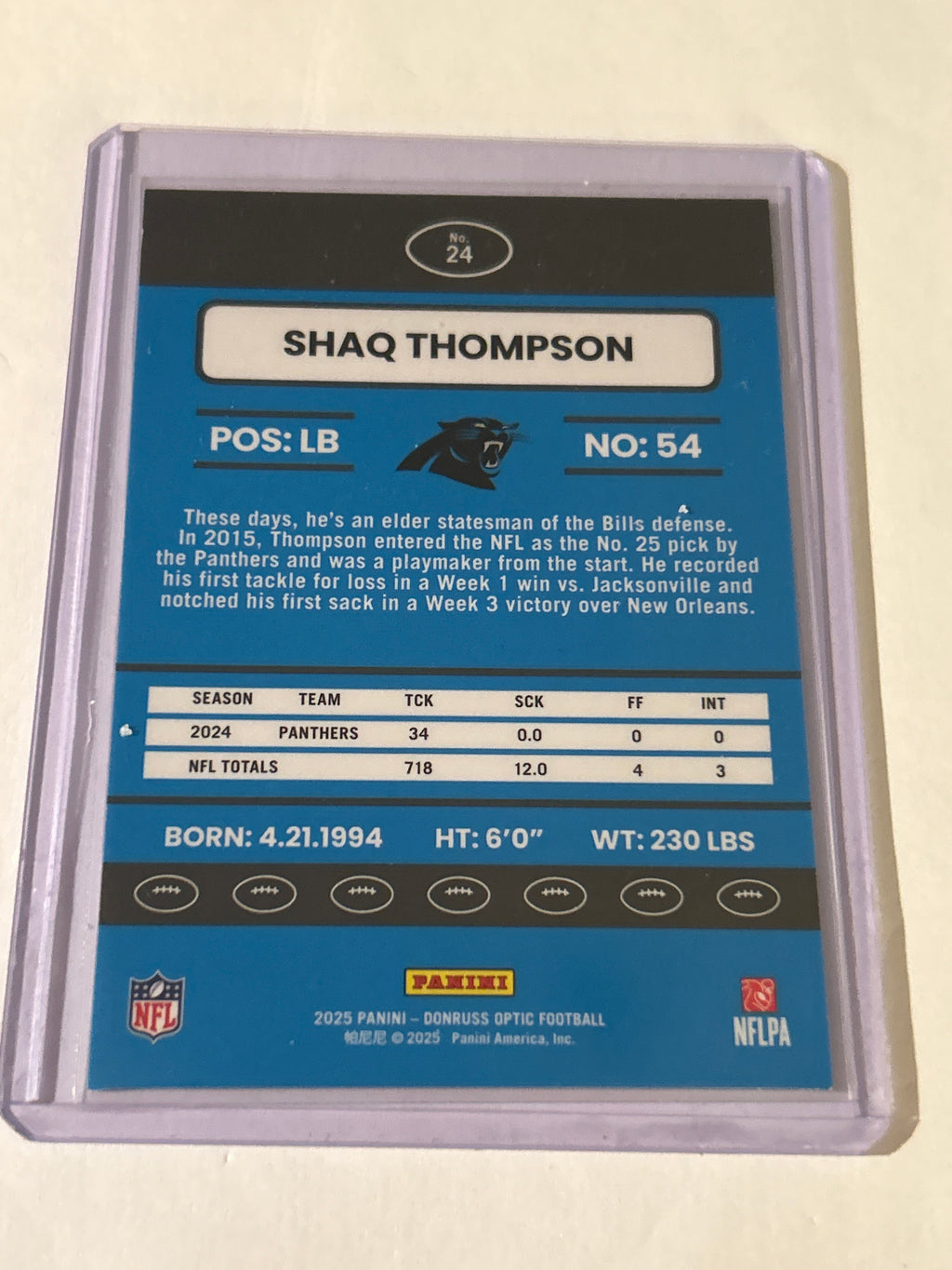 2025 Panini Donruss Optic - 2015 Retro Shaq Thompson #24