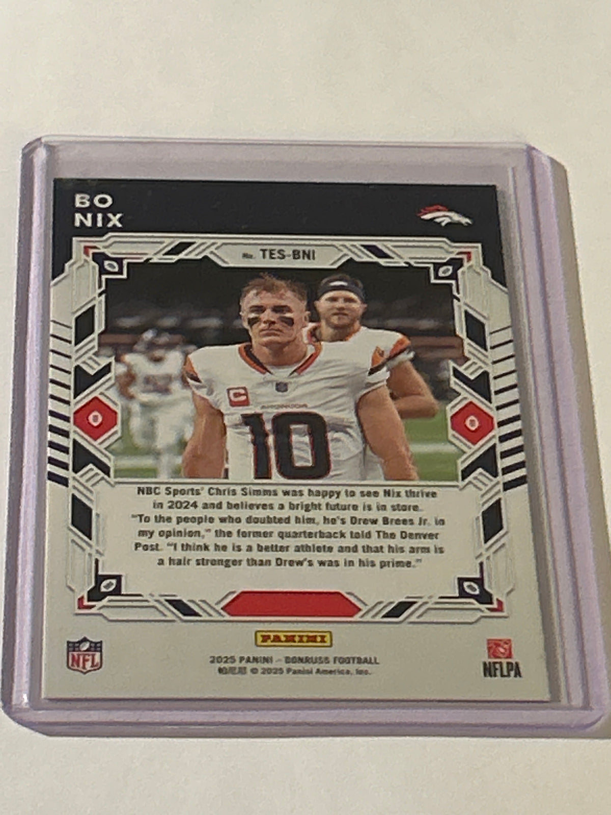 2025 Panini Donruss - The Elite Series Bo Nix #TES-BNI