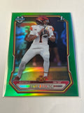 Bowman U Chrome Jaylen Raynor 1st Bowman Green Refractor 385/399 Iowa State Cyclones QB
