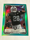 2026 Bowman Chrome Jermod McCoy RC Aqua Refractor 080/199 Las Vegas Raiders Rookie