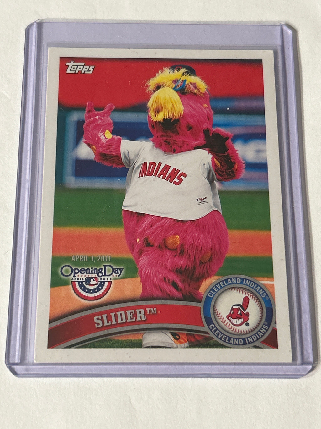 2011 Topps Opening Day- Mascots Cleveland Indians-#M7