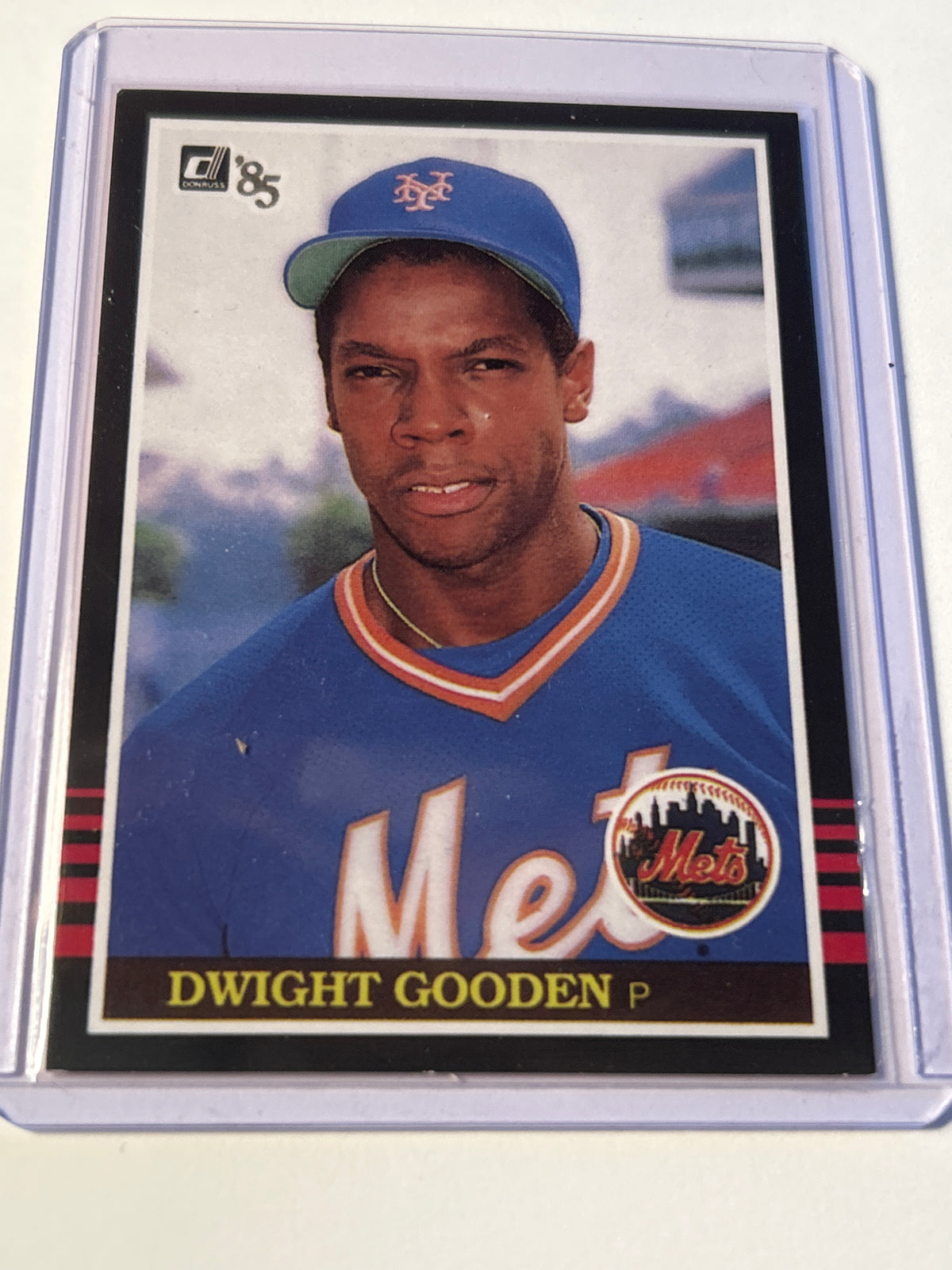 2004 Donruss Dwight Gooden 1985 Donruss Reprint #D-8 Serial Numbered 1268/1985 New York Mets