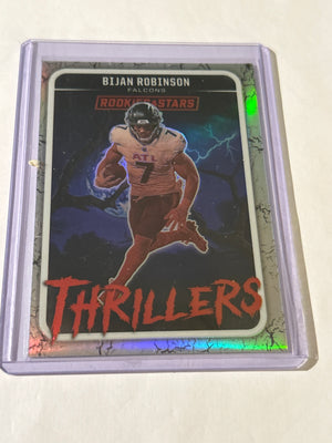 2025 Panini Rookies & Stars - Thrillers Bijan Robinson #10 Silver