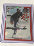 2025 Panini Prospect Edition #172 Mason Adams Holo Prizm Prospect Ticket - Red Ice