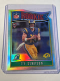 2026 Bowman Chrome Rookie of the Year Favorites Ty Simpson (RC) Die Cut Refractor Los Angeles Rams QB