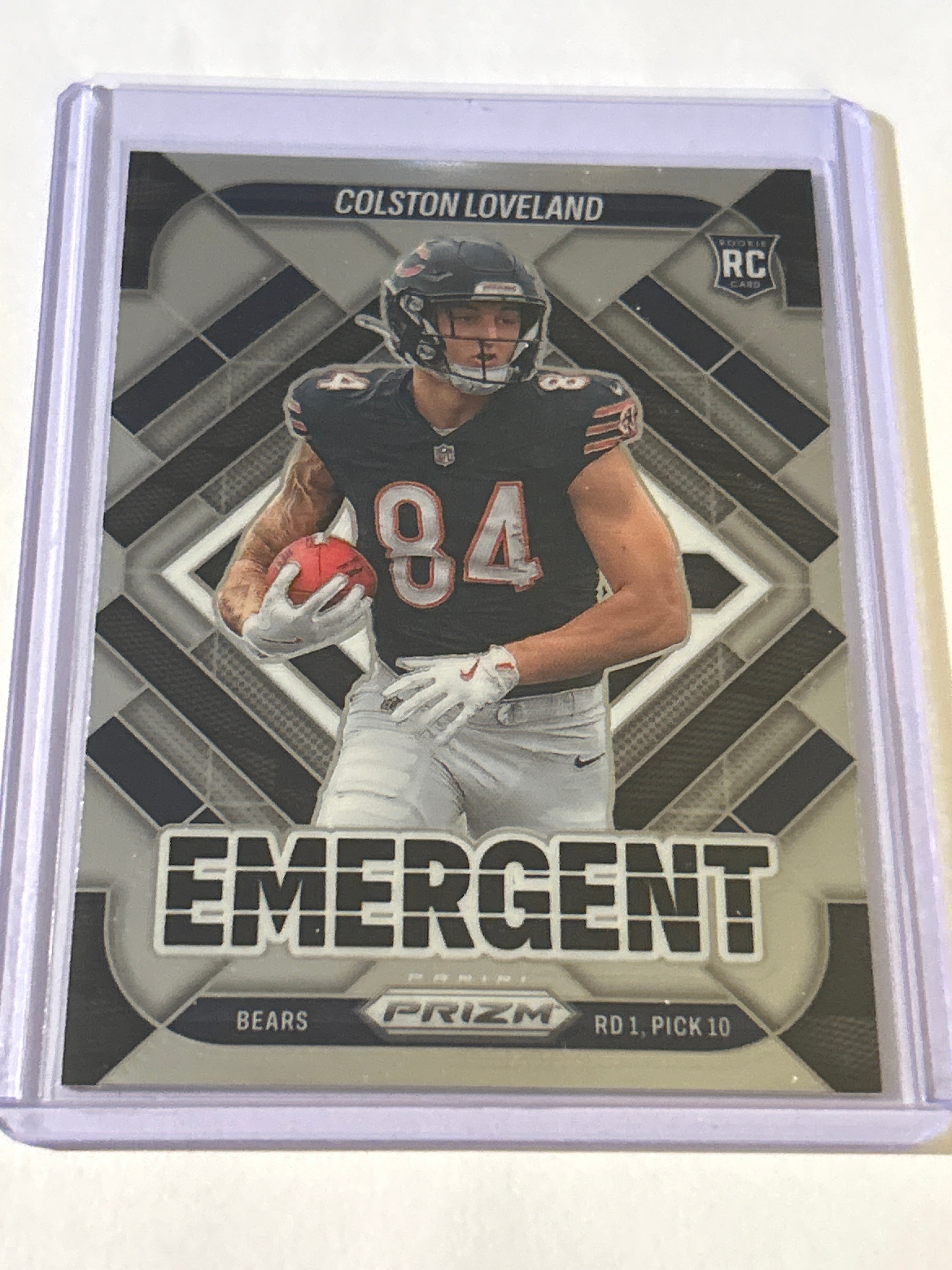 2025 Panini Prizm - Emergent Colston Loveland #20 (RC)