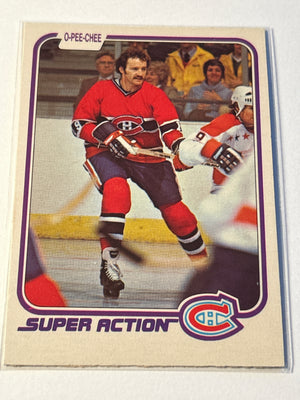 1981-82 O-Pee-Chee #196 Super Action Larry Robinson Montreal Canadiens