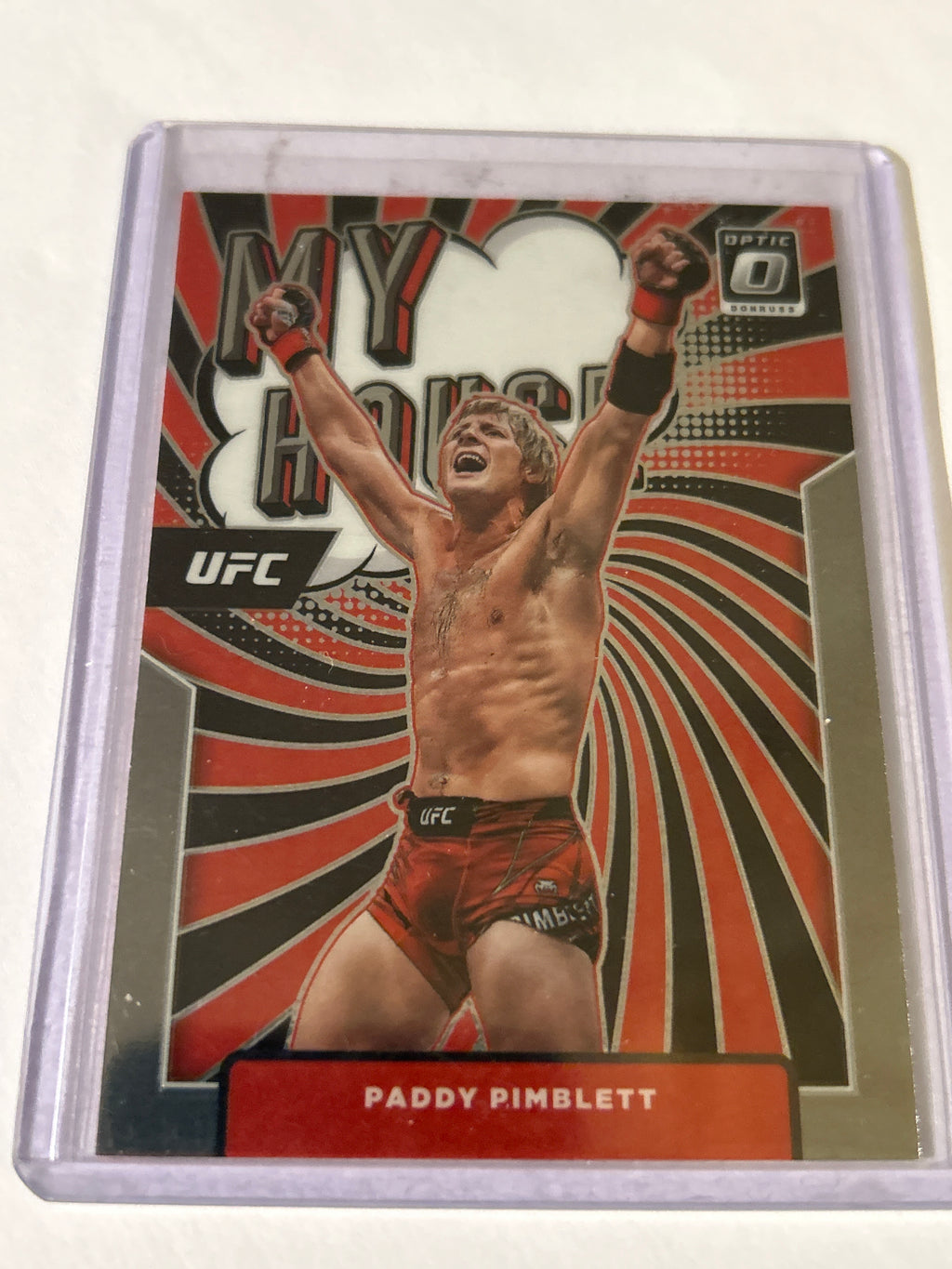 2022 Donruss Optic UFC “My House” Paddy Pimblett- Card No. 22 (RC)