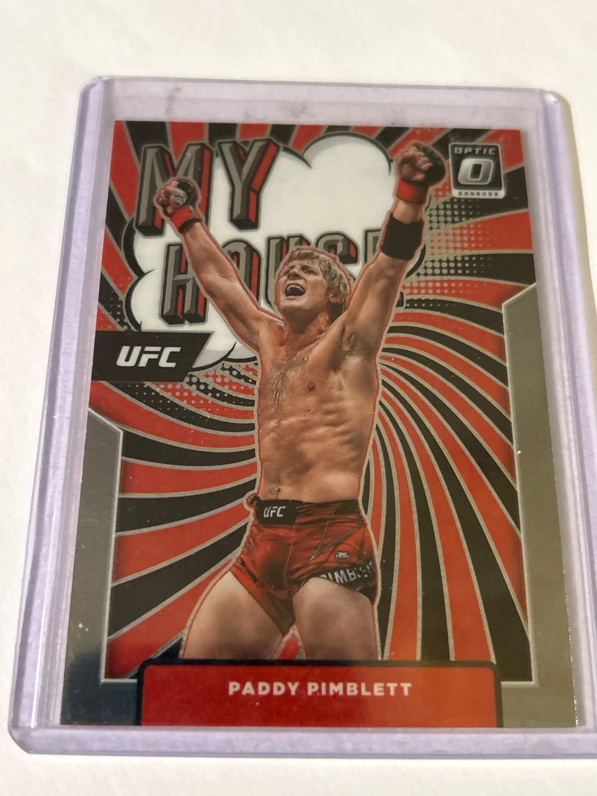 2022 Donruss Optic UFC “My House” Paddy Pimblett- Card No. 22 (RC)