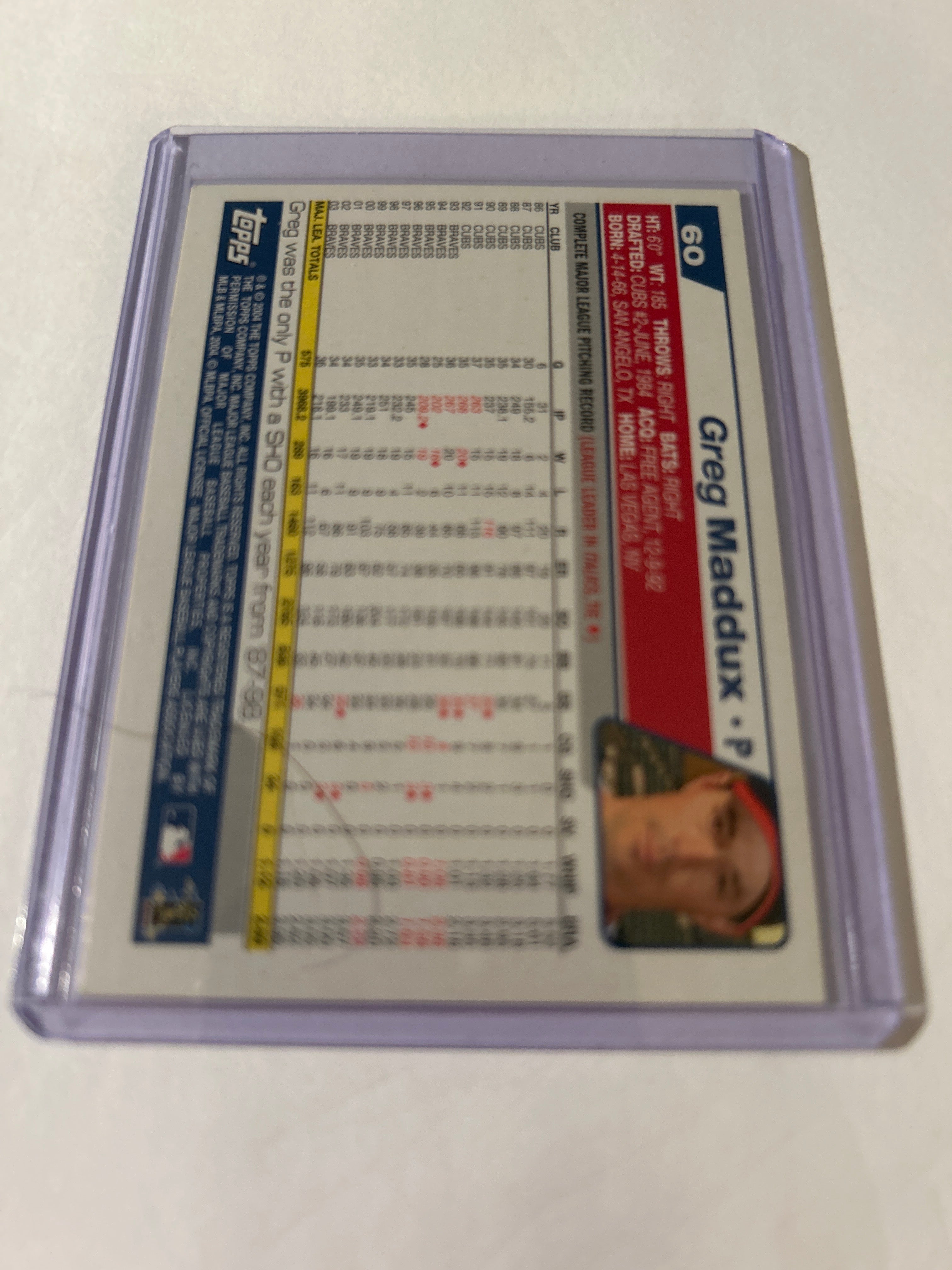 2004 Topps Opening Day - Greg Maddux #60
