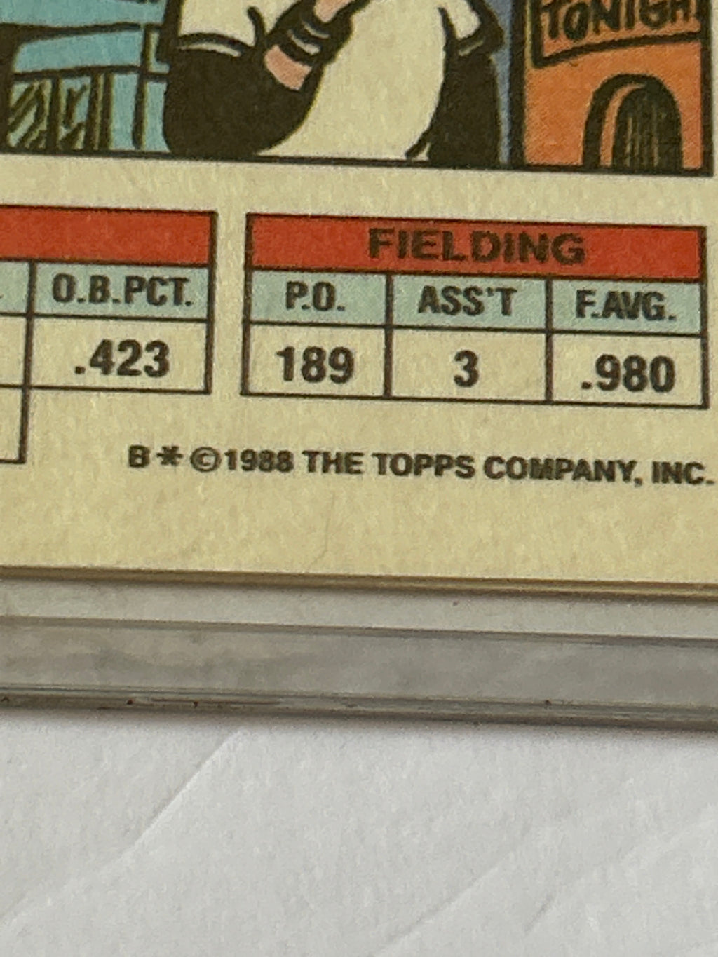 1988 Topps Big - Rickey Henderson #165 B* on Back