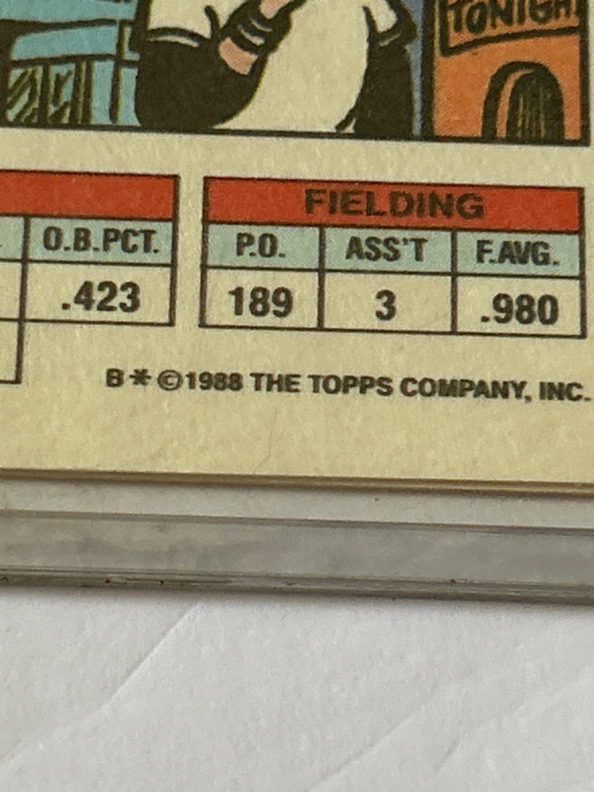 1988 Topps Big - Rickey Henderson #165 B* on Back