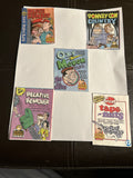 Wacky Parody Card Lot – Set of 5 (Donkey Con, Tape Nuts, Oxy Moron, Blood Kombat, Relative Remover)