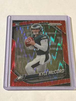 2025 Panini Prizm - Kyle McCord #377 Red Flash Prizm (RC)