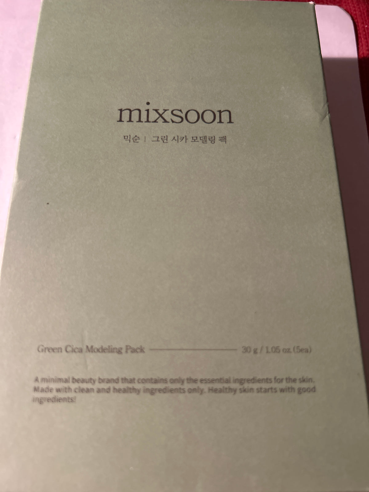 Mixsoon Green Cica Modeling Pack – 5 Pack – Soothing Cica Skincare – 30g