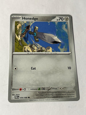 2026 Pokemon Perfect Order Honedge #056/088 Common
