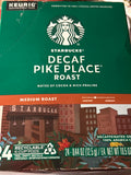 Starbucks Decaf Pike Place Roast – K‑Cup Pods – Medium Roast – 24 Count (Best By 11/26)