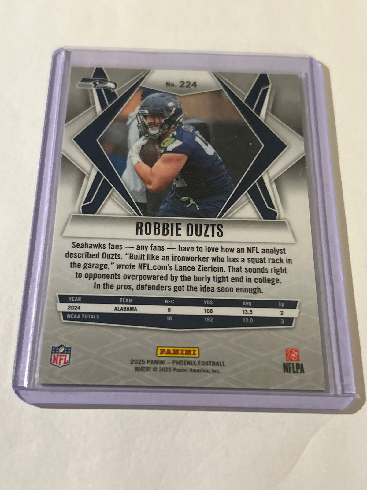 2025 Panini Phoenix - Rookies Robbie Ouzts #224 Silver (RC)
