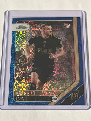 Topps Chrome MLS Gareth Bale Blue Speckle Refractor 64/150 LAFC Los Angeles FC