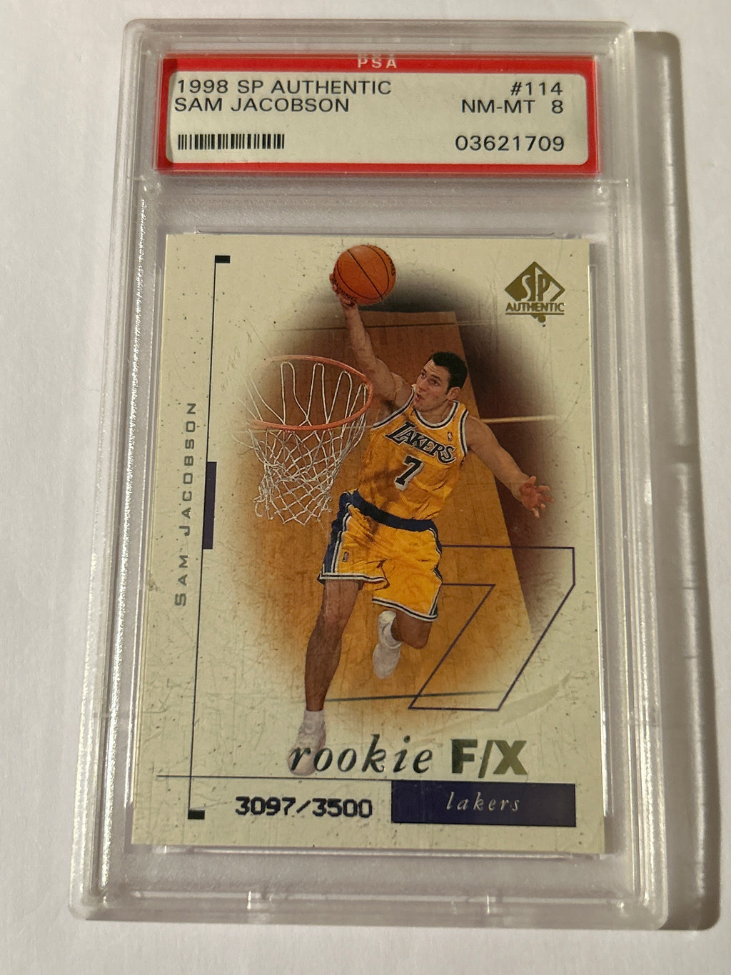 1998-99 SP Authentic - Rookie F/X Sam Jacobson #3097/3500 (RC)