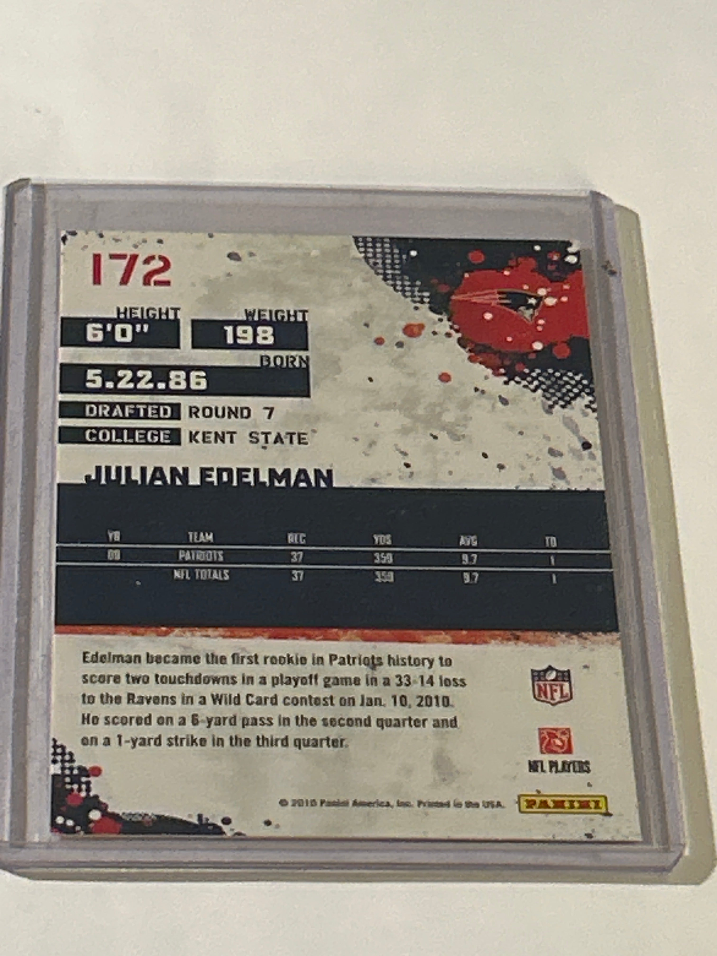 2010 Score - Julian Edelman #172