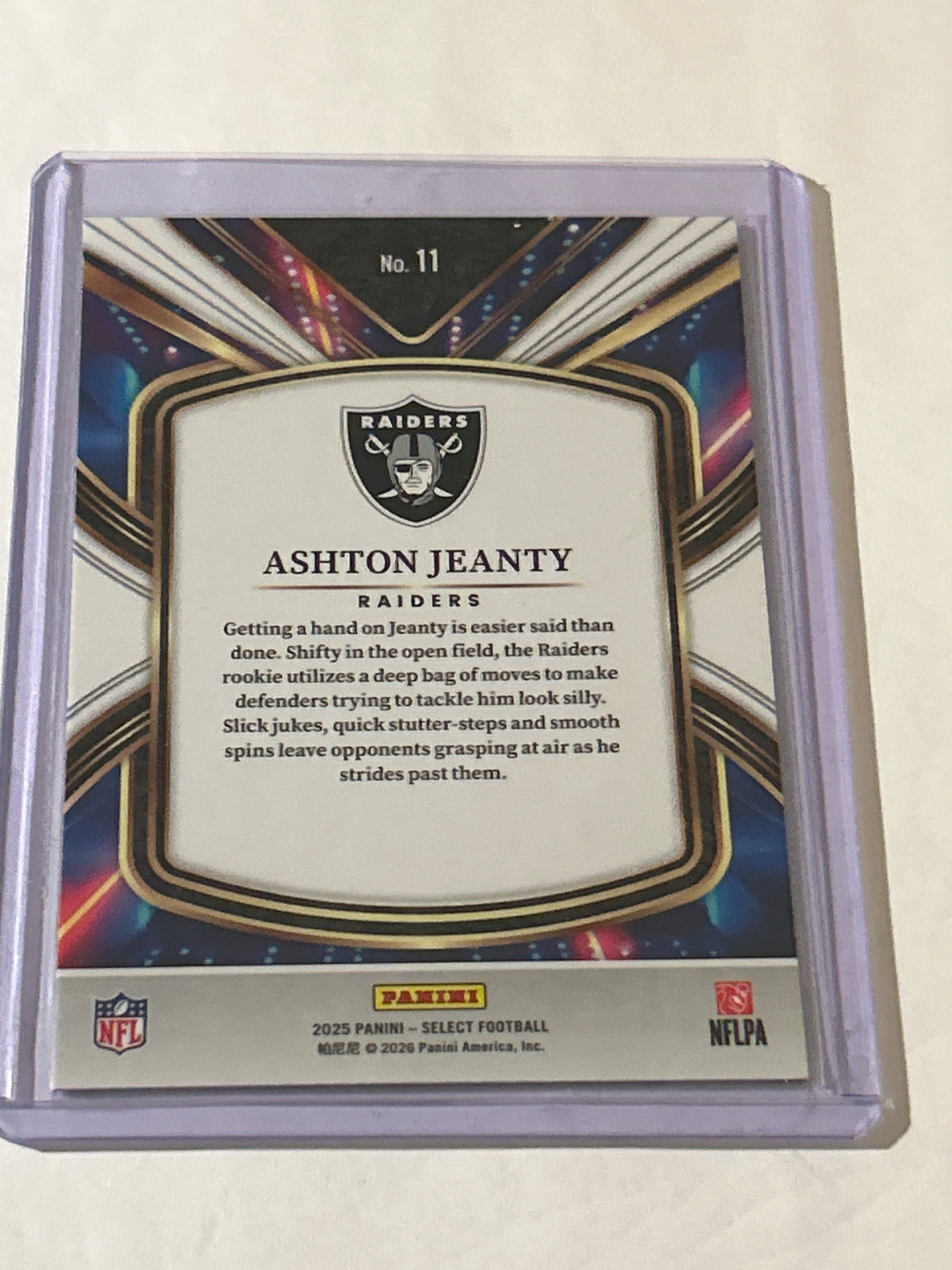 2025 Panini Select - Select Future Ashton Jeanty #11 (RC)