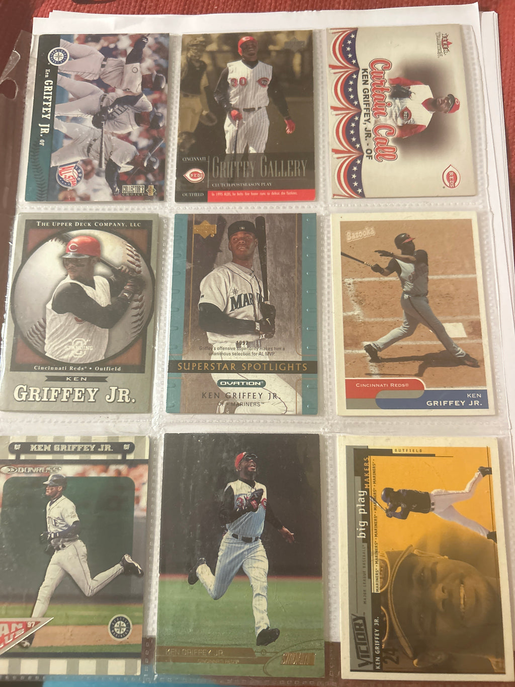 Ultimate Ken Griffey Jr Fans 9 Griffey Cards!