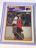 Topps 1988-89 Ron Hextall #34 Philadelphia Flyers Base Set Hockey Card