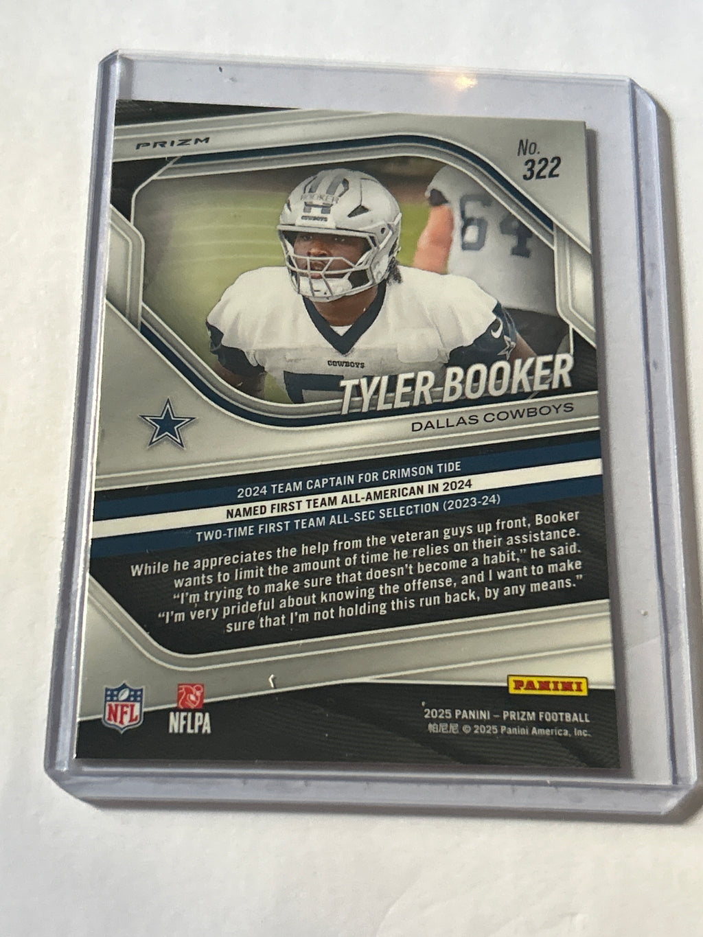2025 Panini Prizm - Rookies Tyler Booker #322 Pink Prizm (RC)