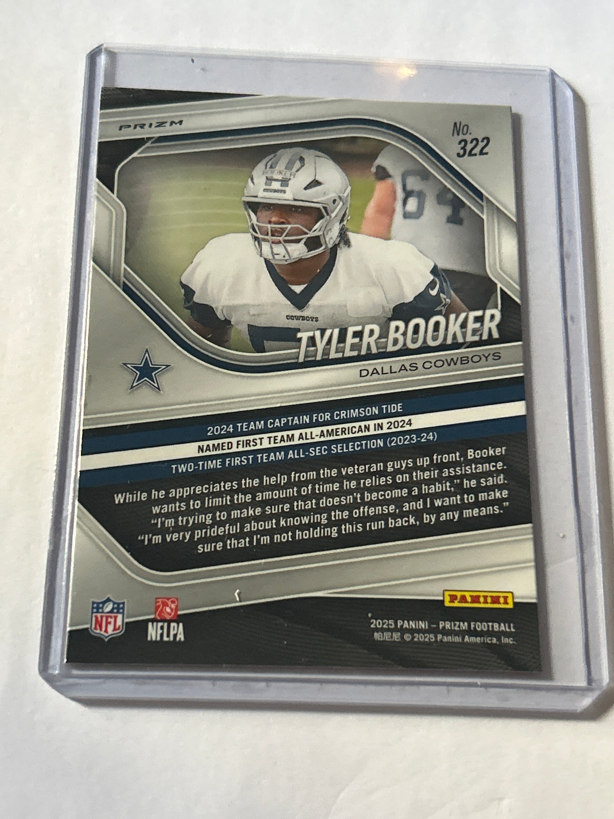 2025 Panini Prizm - Rookies Tyler Booker #322 Pink Prizm (RC)