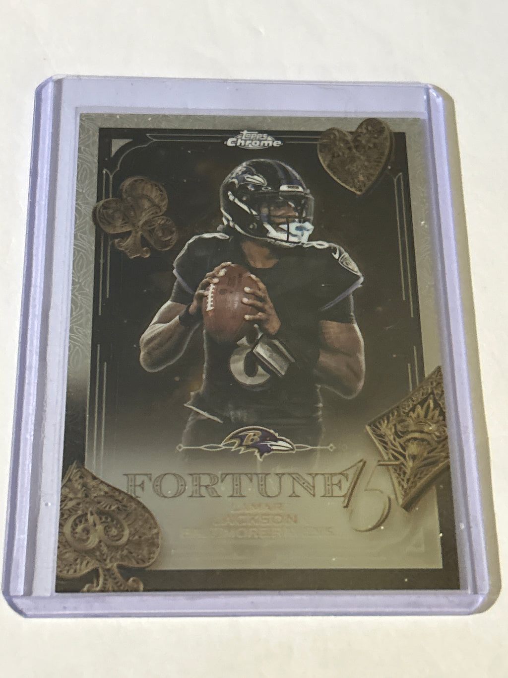 2025 Topps Chrome Lamar Jackson- Fortune 15-#F15-1