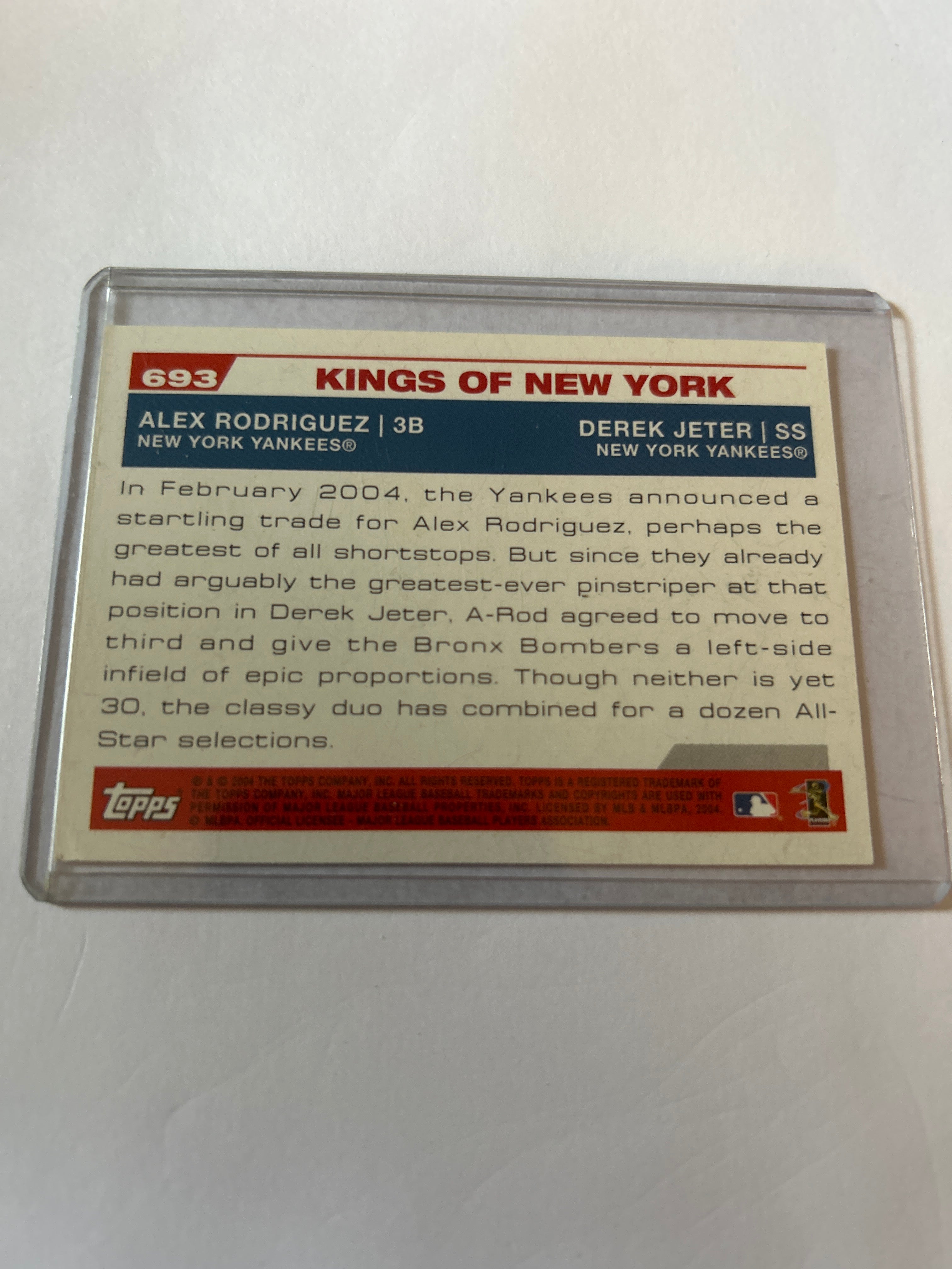 2004 Topps - Alex Rodriguez, Derek Jeter #693