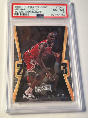 1999 Upper Deck Athlete of the Century Total Dominance #TD10 Michael Jordan PSA 8 NM-MT