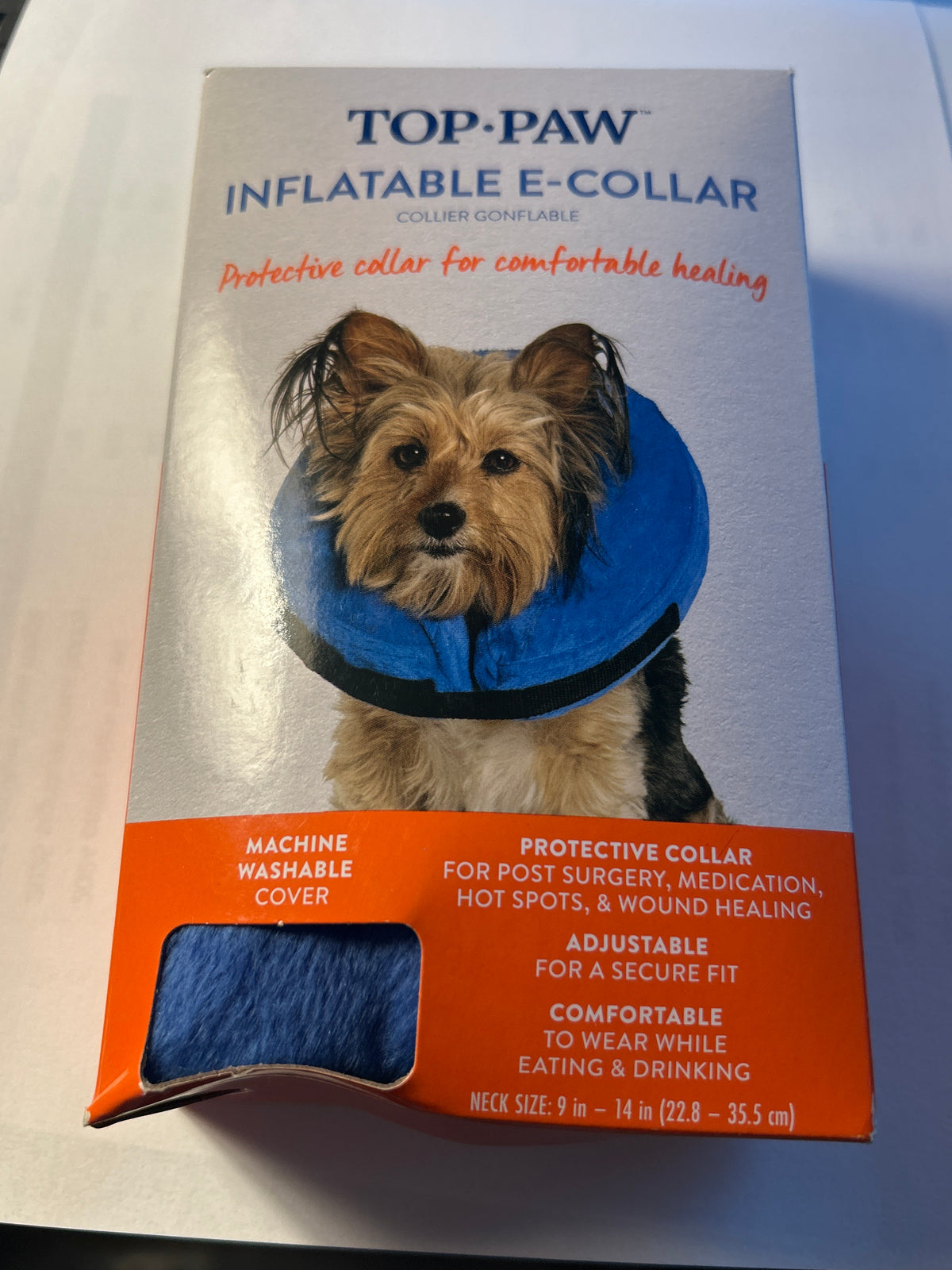Top Paw Inflatable E‑Collar – Medium Dog Medium (Recovery Cone)